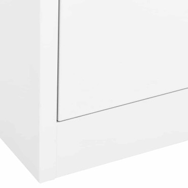 vidaXL Αρχειοθήκη Λευκή 90x46x72,5cm από Ατσάλι 1 τεμ.
