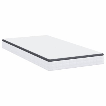 vidaXL Στρώμα Μέτρια μαλακό 90x190cm Λευκό και Γκρι 1 τεμ. - Μονό