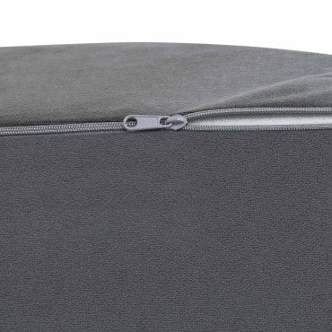 vidaXL Μαξιλάρι Ποδιών 68 x 41 x 24 εκ PU Αφρός Γκρι