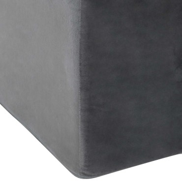 vidaXL Μαξιλάρι Ποδιών 68 x 41 x 24 εκ PU Αφρός Γκρι