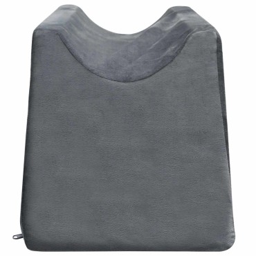 vidaXL Μαξιλάρι Ποδιών 68 x 25 x 21,5 εκ Σφιχτό PU Αφρός Γκρι