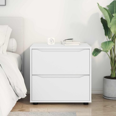 vidaXL Ντουλάπι αποθήκευσης 60x48x57cm Επεξεργασμένο Ξύλο Λευκό 1 τεμ.