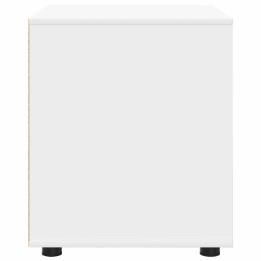 vidaXL Ντουλάπι αποθήκευσης 60x48x57cm Επεξεργασμένο Ξύλο Λευκό 1 τεμ.