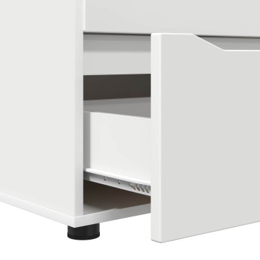 vidaXL Ντουλάπι αποθήκευσης 60x48x57cm Επεξεργασμένο Ξύλο Λευκό 1 τεμ.