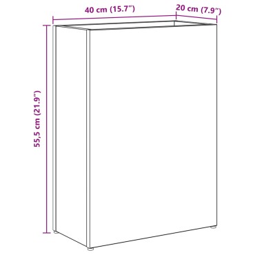 vidaXL Σχέδιο & βάση αποθήκευσης Δρύς Sonoma 40 x 20 x 55,5 εκ
