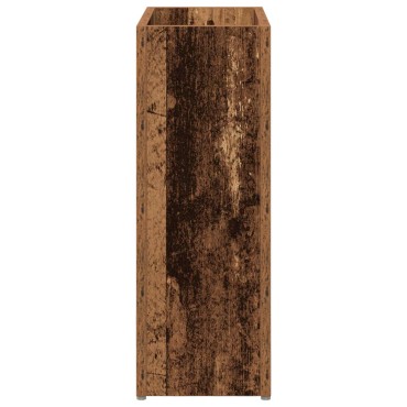 vidaXL Σχέδιο & βάση αποθήκευσης Παλιό ξύλο 40 x 20 x 55,5 εκ
