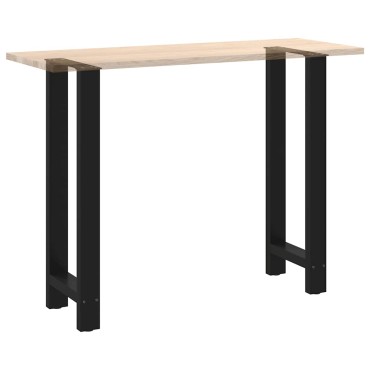 vidaXL Πόδια Τραπεζιού Μπαρ 2 τεμ. Μαύρα 40x (100-101)cm Ατσάλι