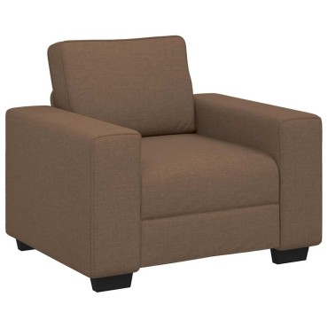 vidaXL Πολυθρόνα Καφέ 100x77x82cm Ύφασμα 1 τεμ. Γωνιακός