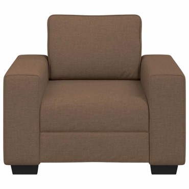 vidaXL Πολυθρόνα Καφέ 100x77x82cm Ύφασμα 1 τεμ. Γωνιακός