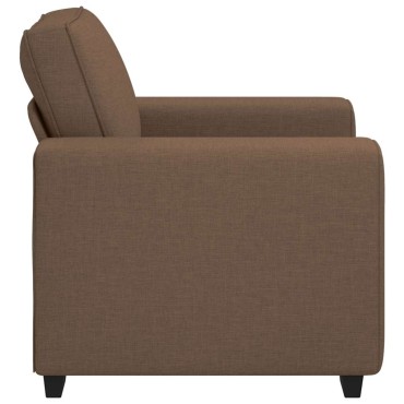 vidaXL Πολυθρόνα Καφέ 100x77x82cm Ύφασμα 1 τεμ. Γωνιακός