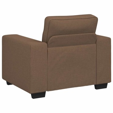 vidaXL Πολυθρόνα Καφέ 100x77x82cm Ύφασμα 1 τεμ. Γωνιακός
