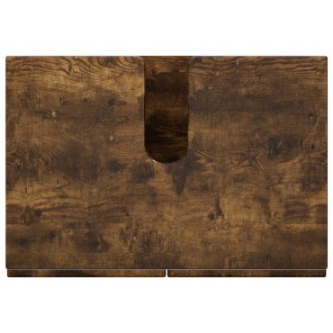 vidaXL Έπιπλο μπάνιου Καπνισμένο Ξύλο Δρυός 60x41x58cm 1 τεμ.