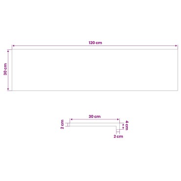 vidaXL Σκαλοπάτια 16 τεμ. 120 x 30 x 2 cm Βερνίκι Στερεό ξύλο οξιάς
