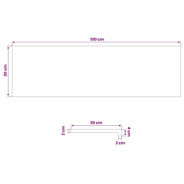 vidaXL Σκαλοπάτια 12 τεμ. 100 x 30 x 2 cm Φυσικό Στερεό ξύλο οξιάς