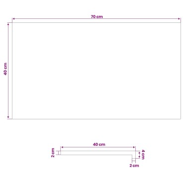 vidaXL Παράθυρα 2 τμχ. Ανοιχτό καφέ 70 x 40 x 2 cm Στερεό ξύλο οξιάς
