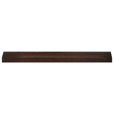 vidaXL Παράθυρα 2 τμχ. Σκούρο Καφέ 90 x 15 x 2 cm Στερεό ξύλο οξιάς