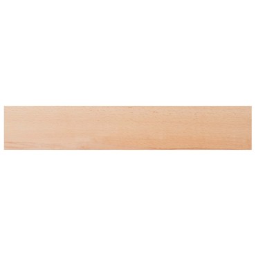 vidaXL Παράθυρα 2 τμχ. Φυσικό 140 x 30 x 2 cm Στερεό ξύλο οξιάς