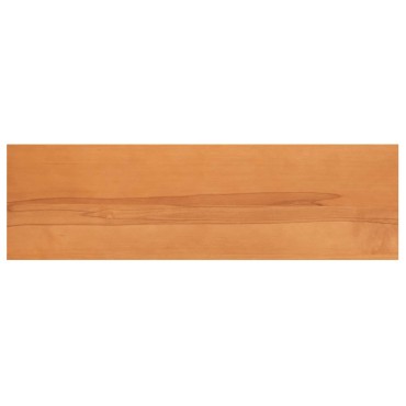vidaXL Παράθυρα 2 τμχ. Ανοιχτό καφέ 140 x 40 x 2 cm Στερεό ξύλο οξιάς