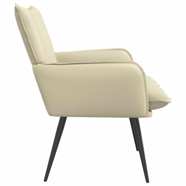 vidaXL Πολυθρόνα Κρεμ Τεχνητό Δέρμα 70x73x83cm 1 τεμ.