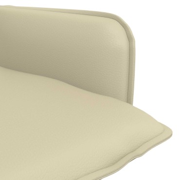 vidaXL Πολυθρόνα Κρεμ Τεχνητό Δέρμα 70x73x83cm 1 τεμ.