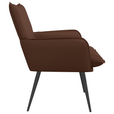 vidaXL Πολυθρόνα Καφέ Τεχνητό Δέρμα 70x73x83cm 1 τεμ.