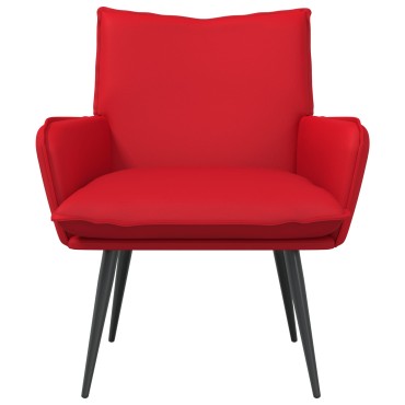 vidaXL Πολυθρόνα Κόκκινο Τεχνητό Δέρμα 70x73x83cm 1 τεμ.