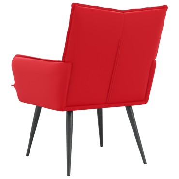 vidaXL Πολυθρόνα Κόκκινο Τεχνητό Δέρμα 70x73x83cm 1 τεμ.