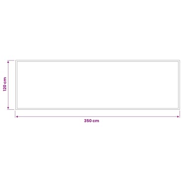 vidaXL Χαλάκι Εξώπορτας Ανοιχτό γκρι 400 x 120 cm 100% Πολυαμίδιο