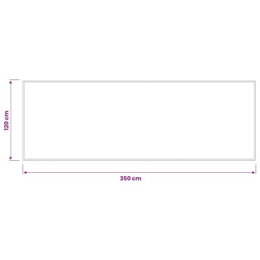 vidaXL Χαλάκι Εξώπορτας Ανοιχτό γκρι 350 x 120 cm 100% Πολυαμίδιο