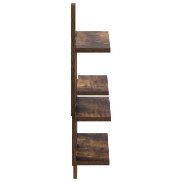vidaXL Ράφι Τοίχου Καπνισμένο Ξύλο Δρυός 85x13,5x73,5 εκ 1 τεμ.