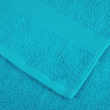 vidaXL Πετσέτες Μπάνιου Premium SOLUND 4 τεμ. Τυρκουάζ 100x150 εκ. 600 γρ./μ²