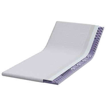 vidaXL Στρώμα επικάλυψης Λευκό 90 x 190 cm Υφασμα Jacquard