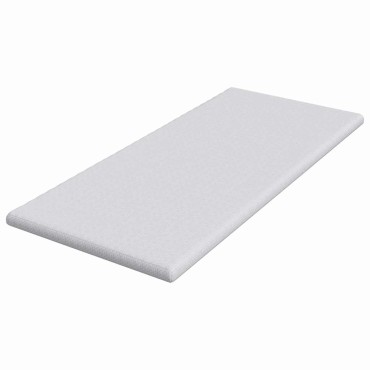 vidaXL Στρώμα επικάλυψης Λευκό 90 x 190 cm Υφασμα Jacquard