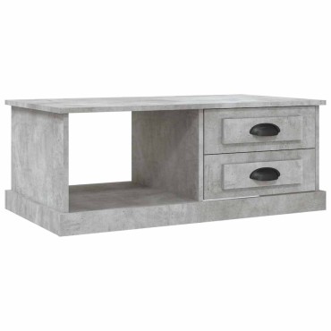 vidaXL Τραπεζάκι Σαλονιού Γκρι Σκυροδ. 90x50x35cm Επεξεργ. Ξύλο 1 τεμ.