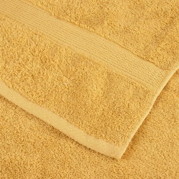vidaXL Πετσέτες Ξενώνα Premium SOLUND 4 τεμ. Χρυσές 30x50 εκ. 600 γρ./τ.μ.
