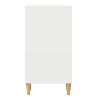 vidaXL Ράφι Πικάπ Λευκό 47x39,5x74,5cm Επεξεργασμένο Ξύλο