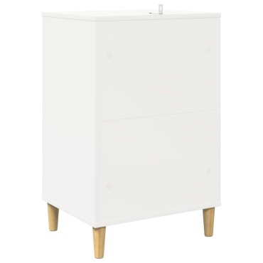 vidaXL Ράφι Πικάπ Λευκό 47x39,5x74,5cm Επεξεργασμένο Ξύλο