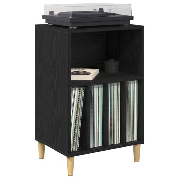 vidaXL Ράφι Πικάπ Μαύρη Δρυς 47x39,5x74,5cm Επεξεργασμένο Ξύλο