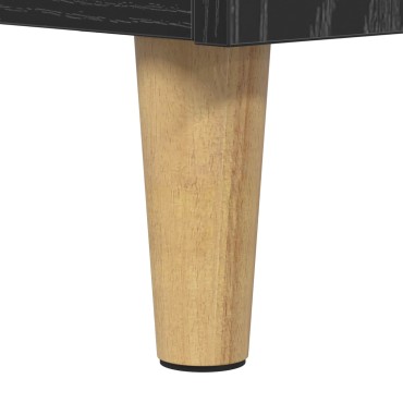 vidaXL Ράφι Πικάπ Μαύρη Δρυς 47x39,5x74,5cm Επεξεργασμένο Ξύλο
