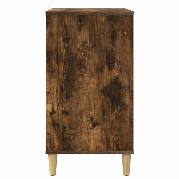 vidaXL Ράφι Πικάπ Καπνισμένο Ξύλο Δρυός 47x39,5x74,5cm