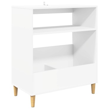 vidaXL Βάση πικάπ Λευκό 71x39,5x83cm Επεξεργασμένο Ξύλο