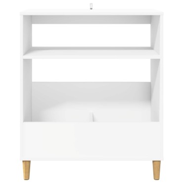 vidaXL Βάση πικάπ Λευκό 71x39,5x83cm Επεξεργασμένο Ξύλο