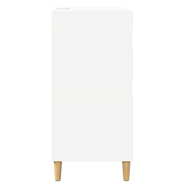 vidaXL Βάση πικάπ Λευκό 71x39,5x83cm Επεξεργασμένο Ξύλο