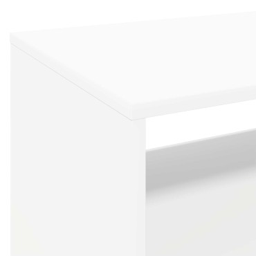 vidaXL Βάση πικάπ Λευκό 71x39,5x83cm Επεξεργασμένο Ξύλο