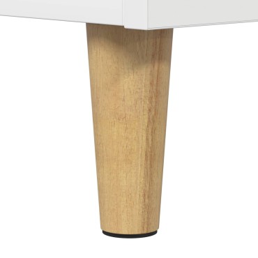 vidaXL Βάση πικάπ Λευκό 71x39,5x83cm Επεξεργασμένο Ξύλο