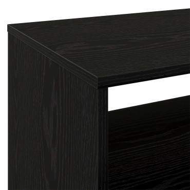 vidaXL Βάση πικάπ Μαύρη Δρυς 71x39,5x83cm Επεξεργασμένο Ξύλο