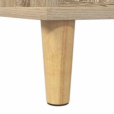 vidaXL Βάση πικάπ Sonoma Δρυς 71x39,5x83cm Επεξεργασμένο Ξύλο