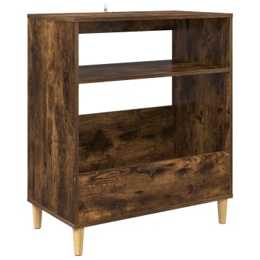 vidaXL Βάση πικάπ Καπνισμένο Ξύλο Δρυός 71x39,5x83cm