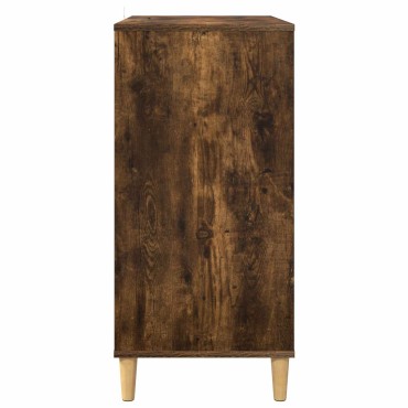 vidaXL Βάση πικάπ Καπνισμένο Ξύλο Δρυός 71x39,5x83cm