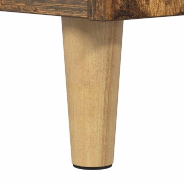 vidaXL Βάση πικάπ Καπνισμένο Ξύλο Δρυός 71x39,5x83cm